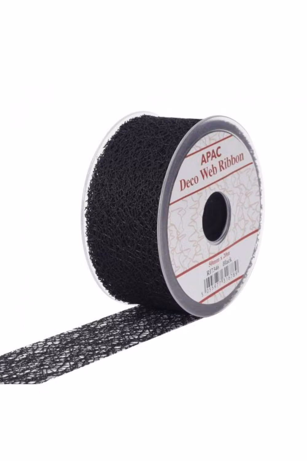 KDMD Black Deco Web Ribbon for Parties and Halloween, 50mm x 20m – 2