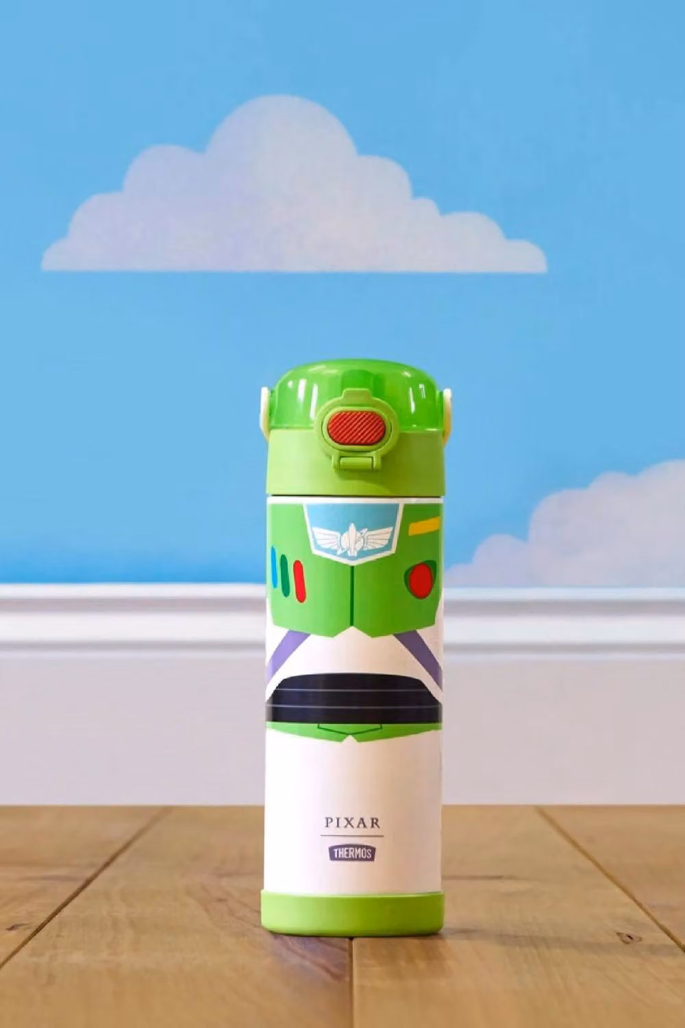 Thermos Disney Toy Story Buzz Multicolour Stainless Steel Vacuum Insulated Kids Bottle with Carry Handle, 470ml – 2