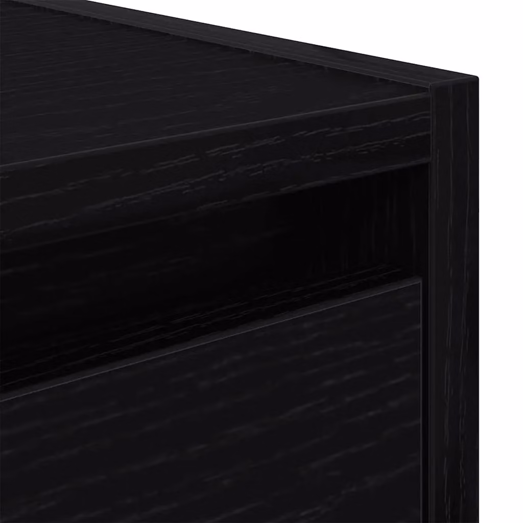 Berkfield Home Wall-mounted Bedside Cabinets, 2 Pack, Black Oak, W: 38 cm, D: 34 cm, H: 40 cm – 6