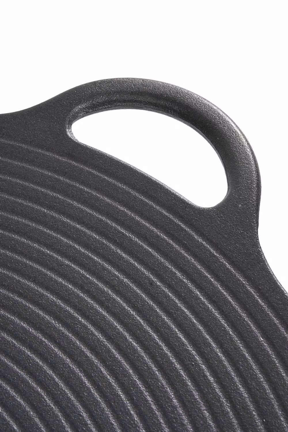 Garden Sanctuary Pre-Seasoned Round Cast Iron Grill Pan with Pouring Spout, Black, W/D/H: 48 x 40 x 40 cm – 6