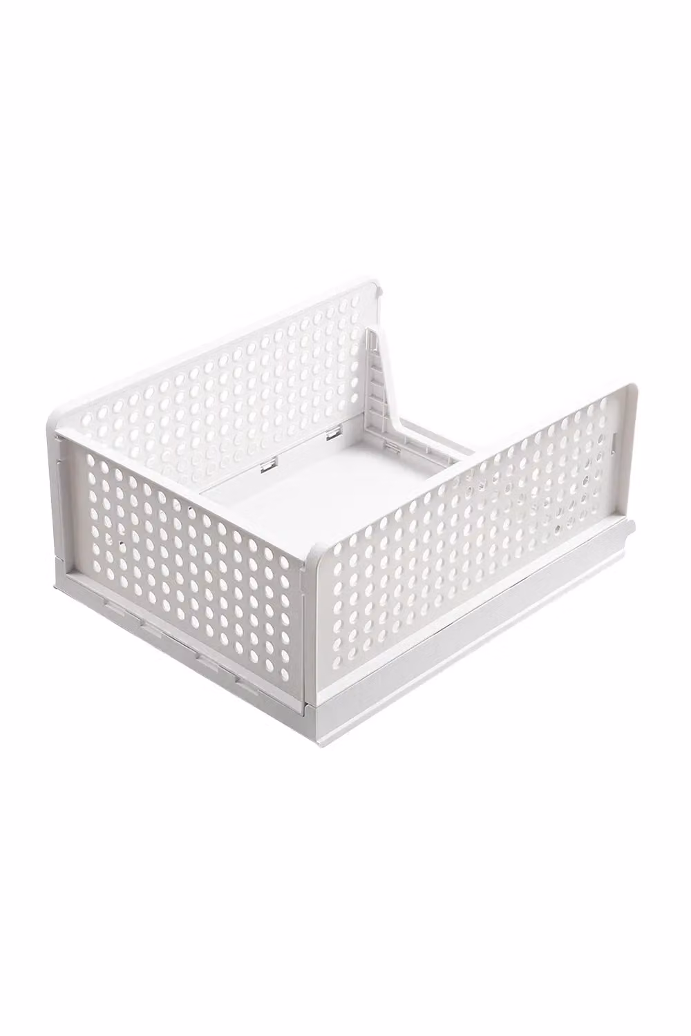 Living and Home 2-Piece Layered Trousers and Clothes Storage Basket Set in White – 2
