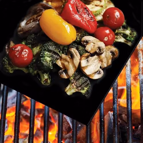 VFM e-Store Teflon BBQ Grill Mat and Oven Liner, Black, W/D: 37.5 x 33.0 cm – 6