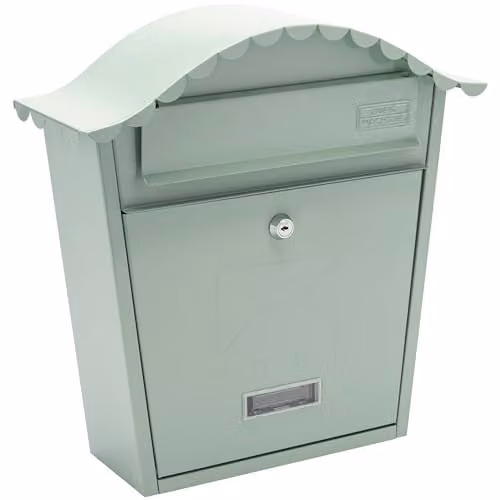 Burg-Wächter Classic Free Standing Letterbox in Green, W/D/H: 36 x 37 x 13 cm