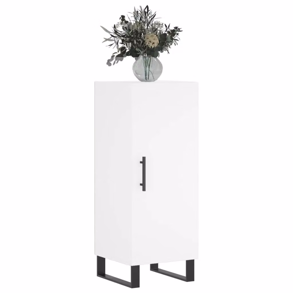 Berkfield Home Modern White Sideboard W/D/H: 34.5 x 34.0 x 90.0 cm – 2
