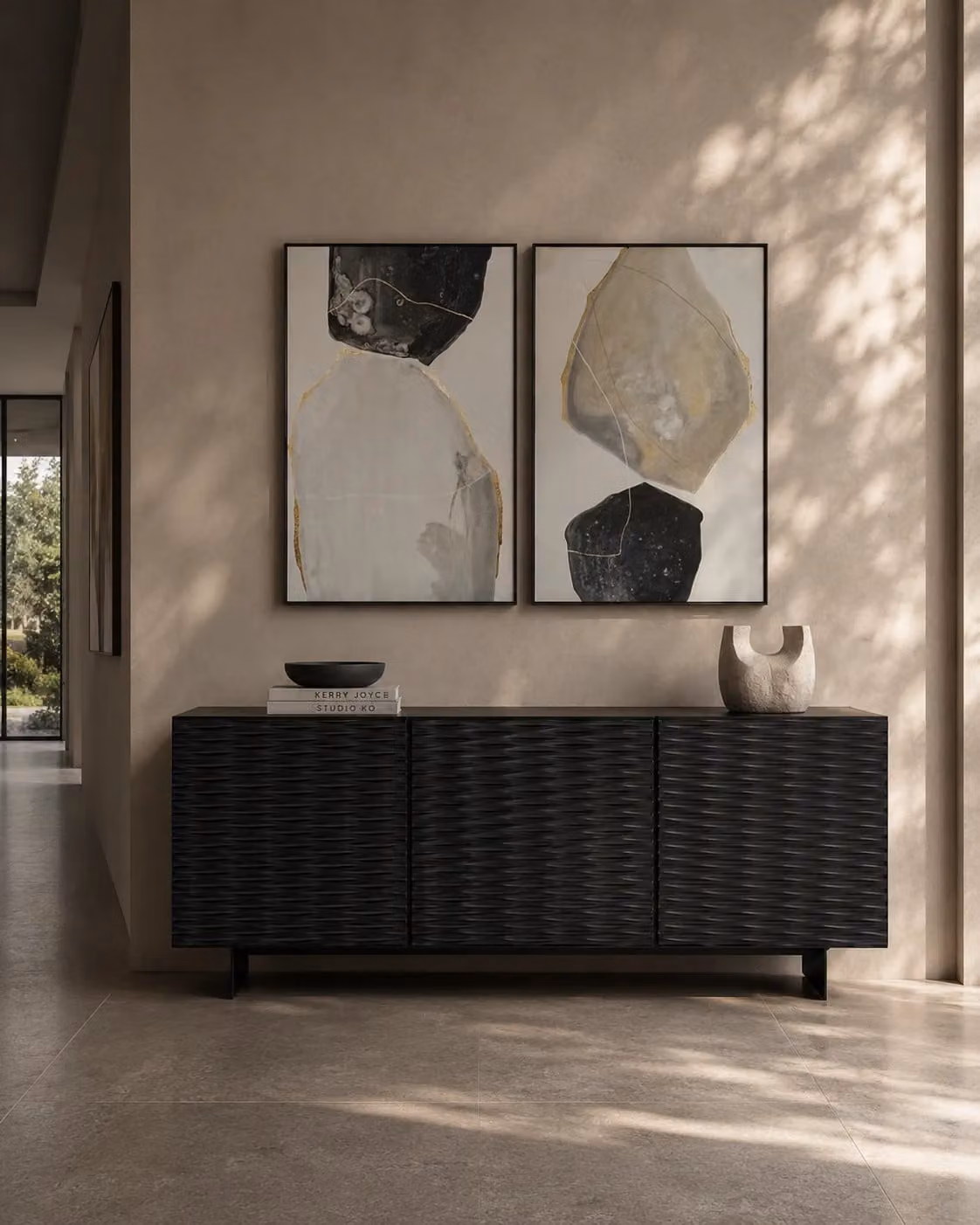 Tommy Franks Vibe Buffet Sideboard in Matt Black Metal