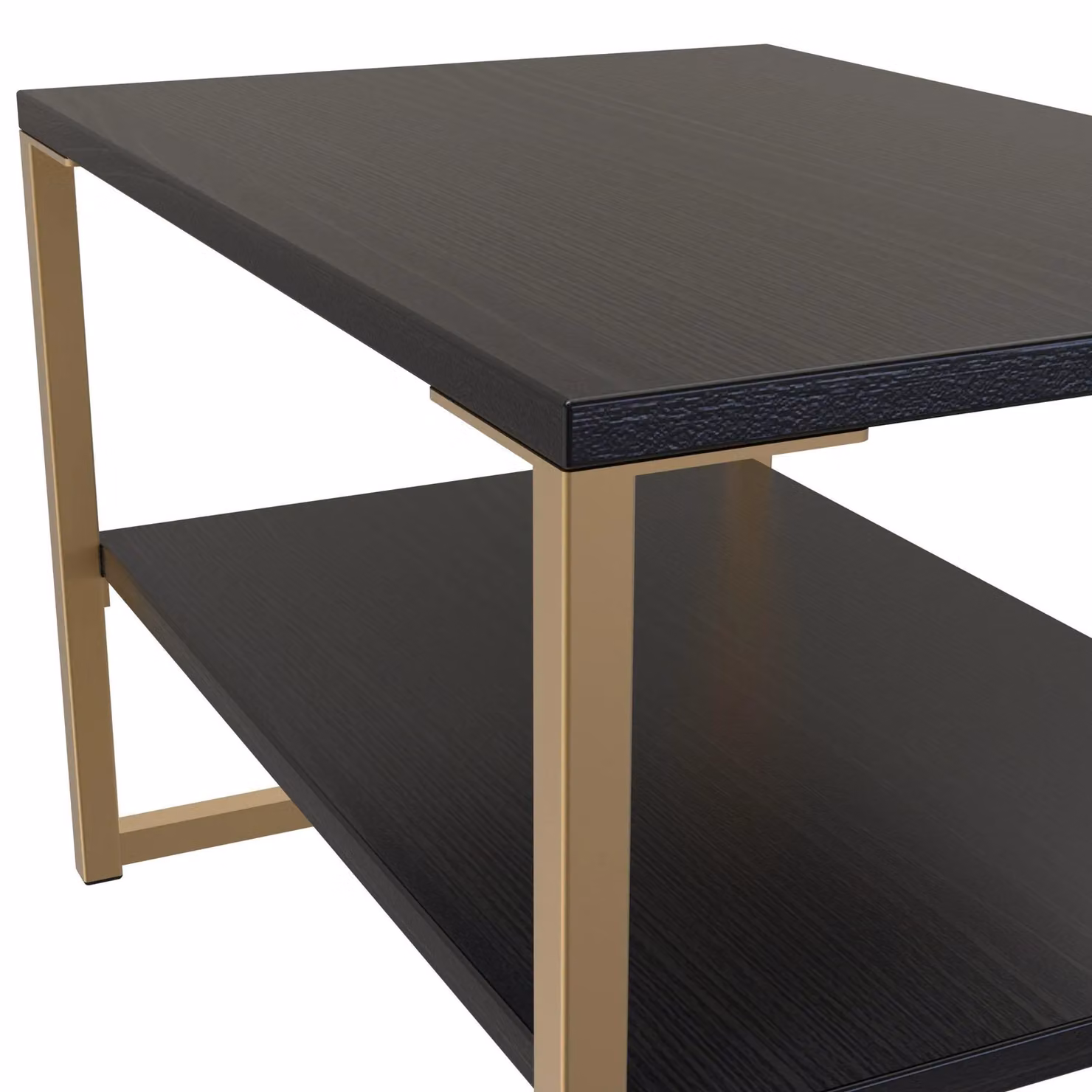 Ready Assembled 2 U Madrid Black Square Lamp Table – 3