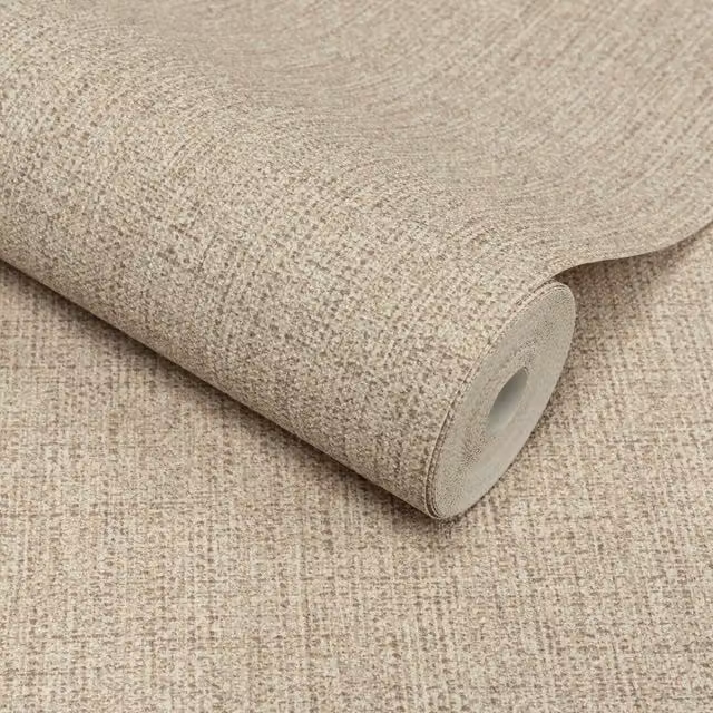 Grandeco Plain Abstract Textured Vinyl Wallpaper in Grey and Beige