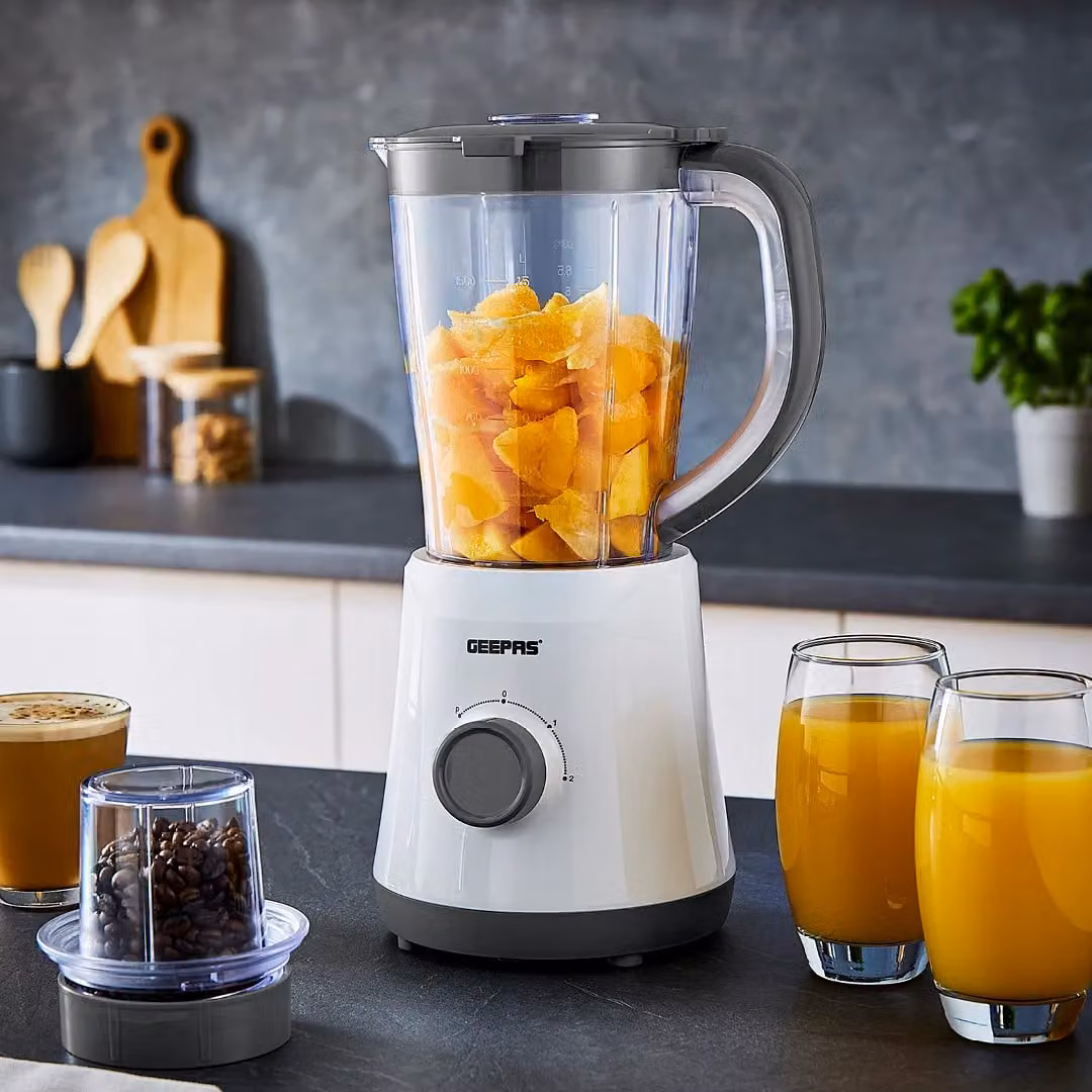 Geepas 500W Multi-Function Blender with 1.5L Jar and Spice Grinder in Grey – 2