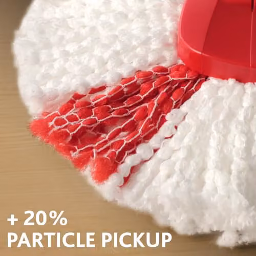 Vileda Turbo 2in1 Spin Mop and Bucket Set with Microfibre Mop Head, Wringer and Telescopic Handle in Grey and Red – 4