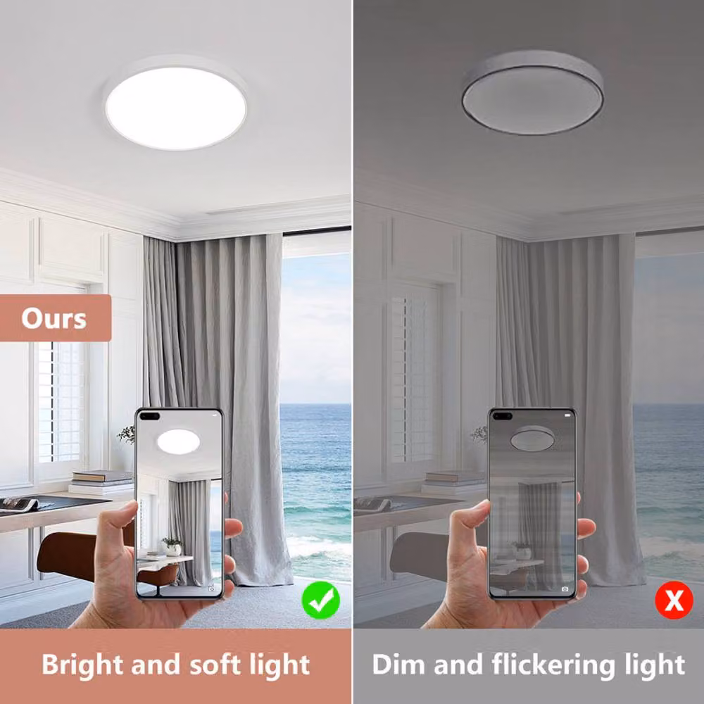 COMELY LED Ceiling Light, 36W, White, Diameter: 40 cm, IP54, 6500K Cool White – 3