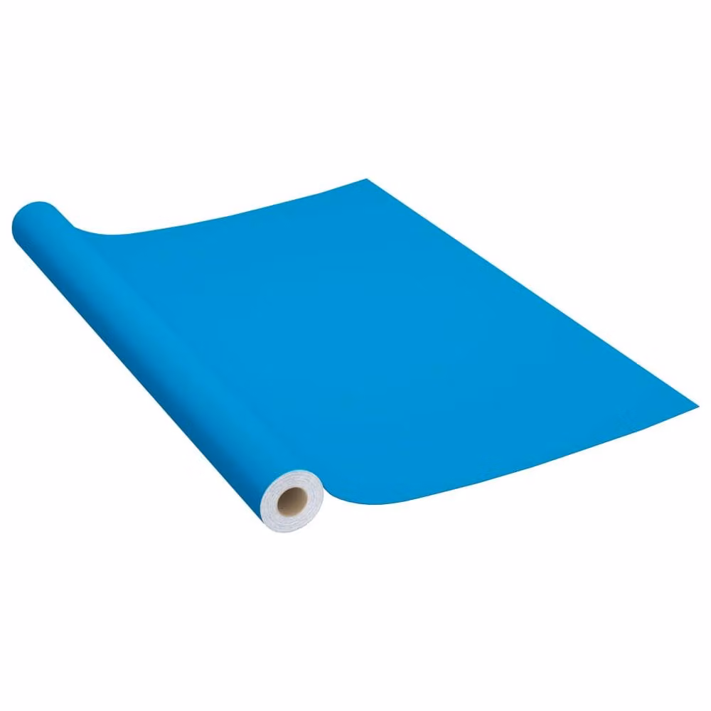 Berkfield Home Self-adhesive PVC Furniture Film in Blue, W: 500 cm, H: 90 cm – 2