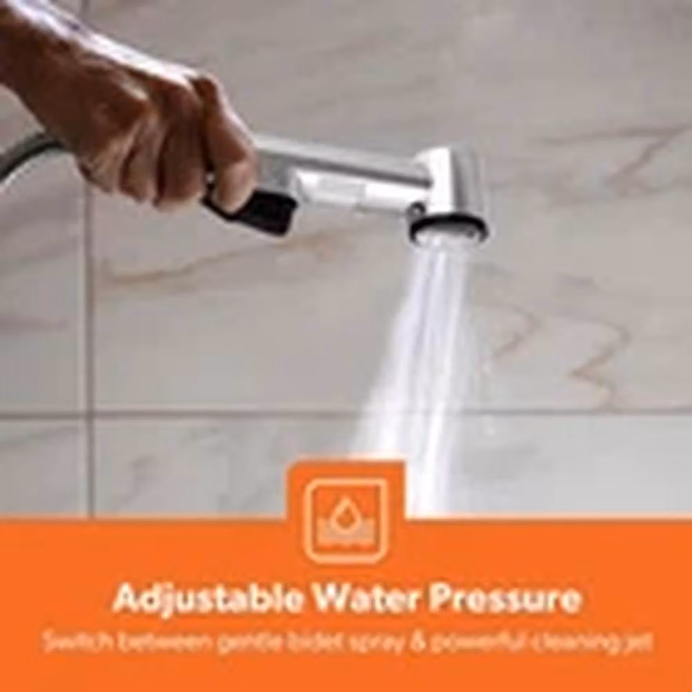 Havendro Silver Brass Wall Mounted Hand Held Bidet Sprayer and Muslim Shattaf Tap – 2