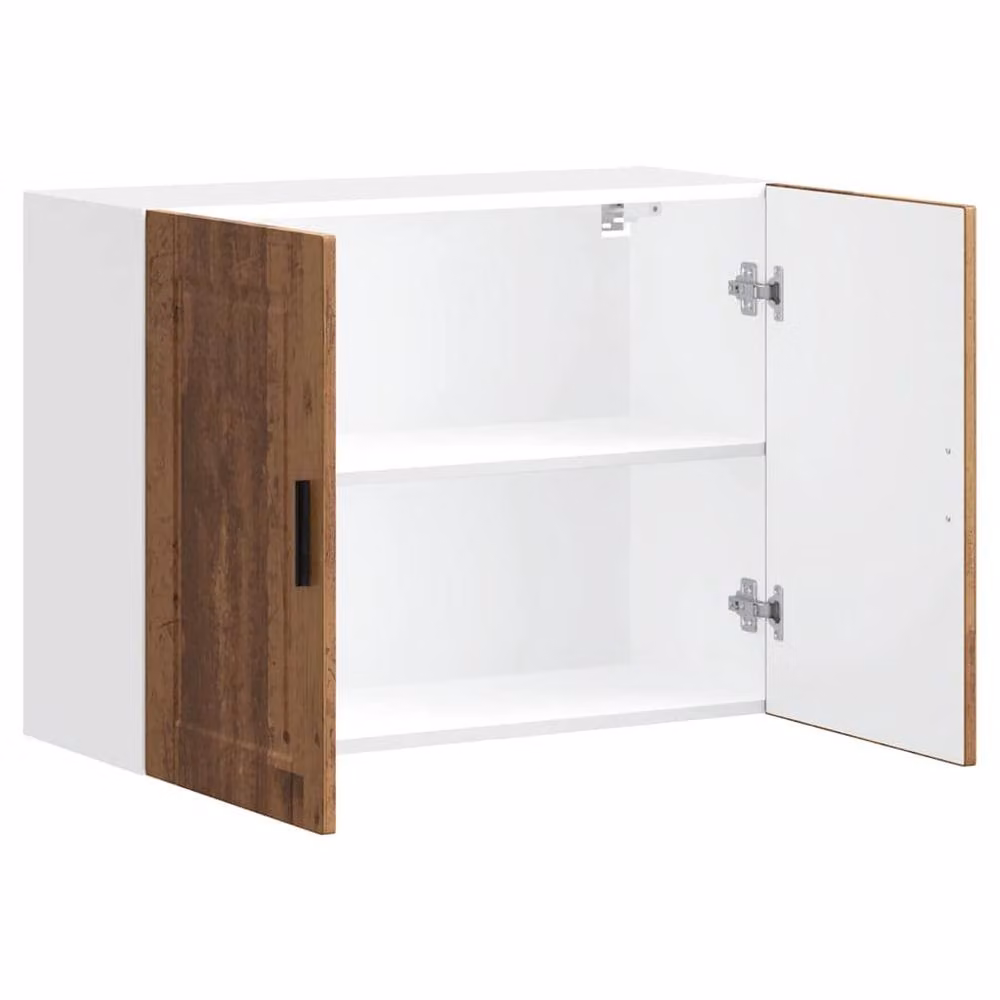 Berkfield Home Porto Wall Mounted Kitchen Cabinet in Brown Old Wood, W/D/H: 60.0 x 31.0 x 80.0 cm – 3