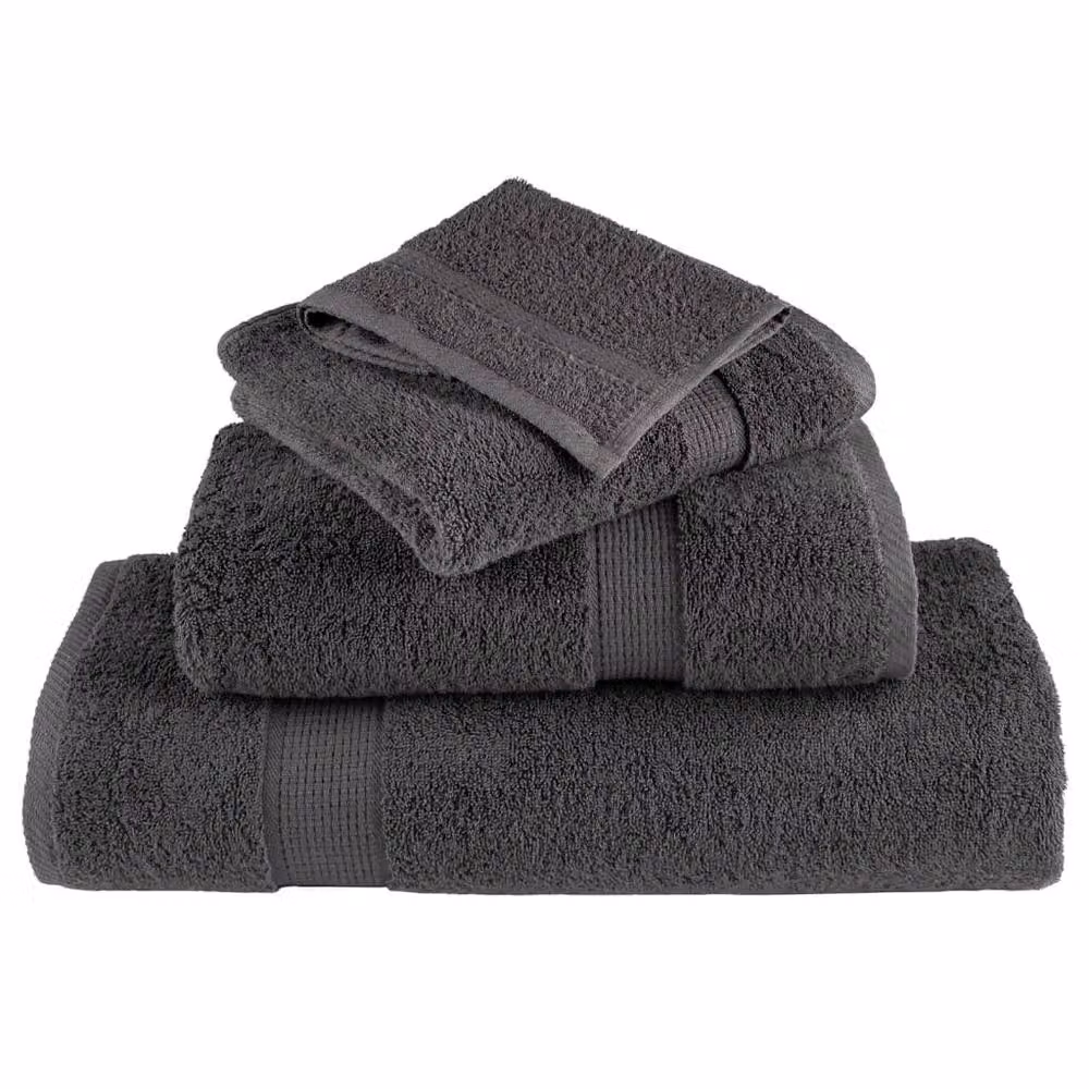 Berkfield Home SOLUND 6 Piece Premium Cotton Terry Towel Set in Anthracite, 600 gsm – 4