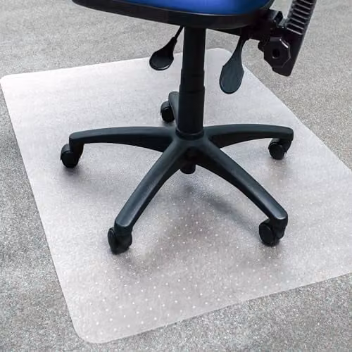 Floortex Ecotex BioPVC Rectangular Chair Mat for Low Pile Carpets, Transparent, W: 116 cm x L: 150 cm – 4
