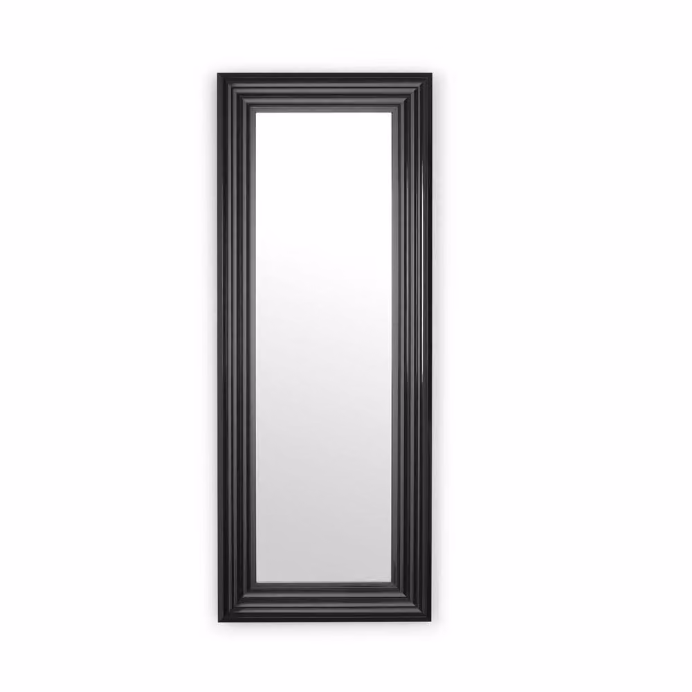 Cheshire Metro Gloss Black Tall Rectangular Wall Dressing Mirror – 3