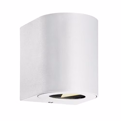 Nordlux Canto LED Outdoor Wall Light, White Metal, IP44, 3000k Warm White