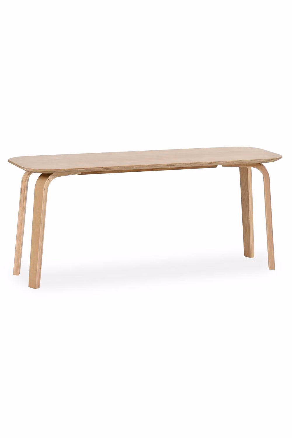 Julian Bowen Kaito Scandinavian Style Wooden Dining Bench in Light Oak, Width: 106 cm – 2