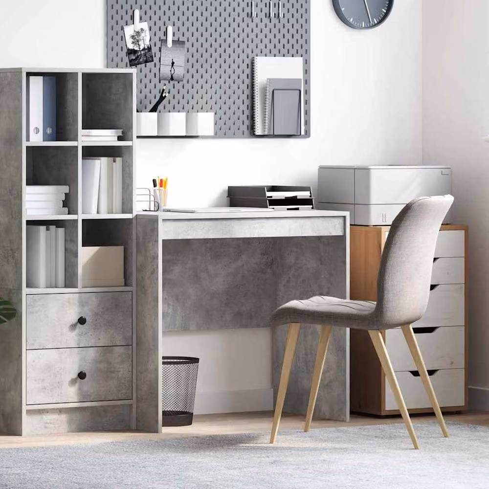 Berkfield Home Modern Writing Desk in Grey, W/D/H: 80 x 50 x 76 cm – 2