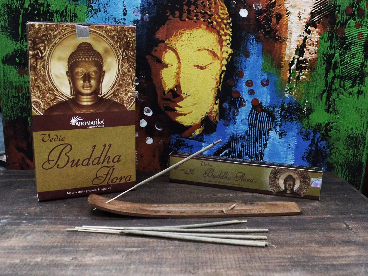 Aromatika Vedic Buddha Flora Floral Incense Sticks in Yellow – 2