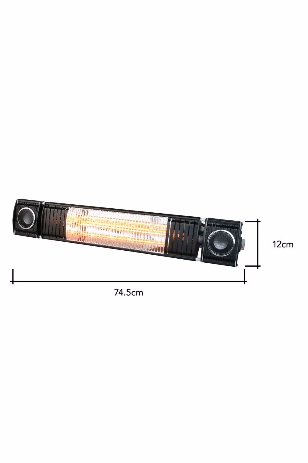 BHS Lighting 2000W Wall Radiant Heater with Bluetooth Speaker in Black – 4