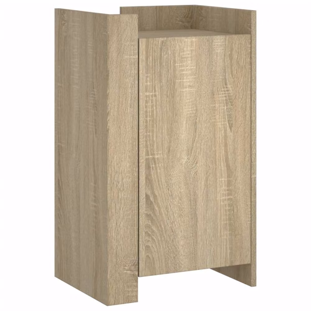 Berkfield Home Sonoma Oak Sideboard in Beige, W/D/H: 45 x 35 x 75 cm – 3