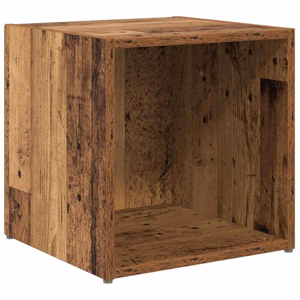Berkfield Home 6-Piece TV Cabinet Set with Storage Shelves in Brown Rustic Old Wood Finish – 4