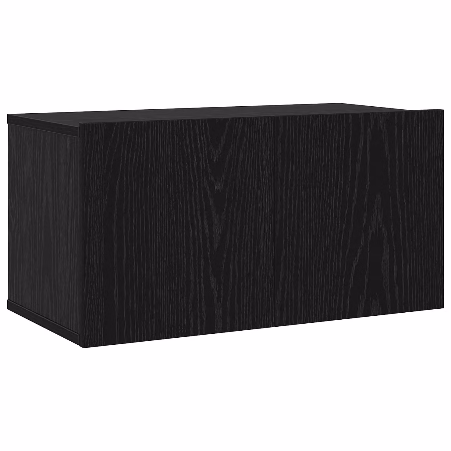 Berkfield Home 3-Piece Modern Wall Mounted TV Cabinet in Black Oak, W/D/H: 60 x 30 x 30.5 cm – 4