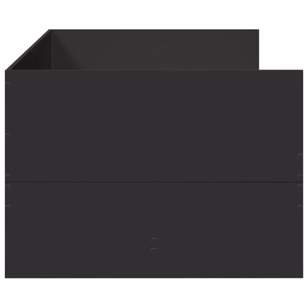 Berkfield Home Small Single Daybed with Drawers in Black, W: 75 cm, L: 190 cm – 3