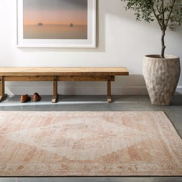 Livabliss Luca Traditional Boho Living and Dining Rug in Blue, Brown, Green and Pink, W: 160 cm, D: 215 cm