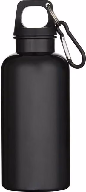 Floso Oregon 400ml Water Bottle with Carabiner Clip in Black – 1