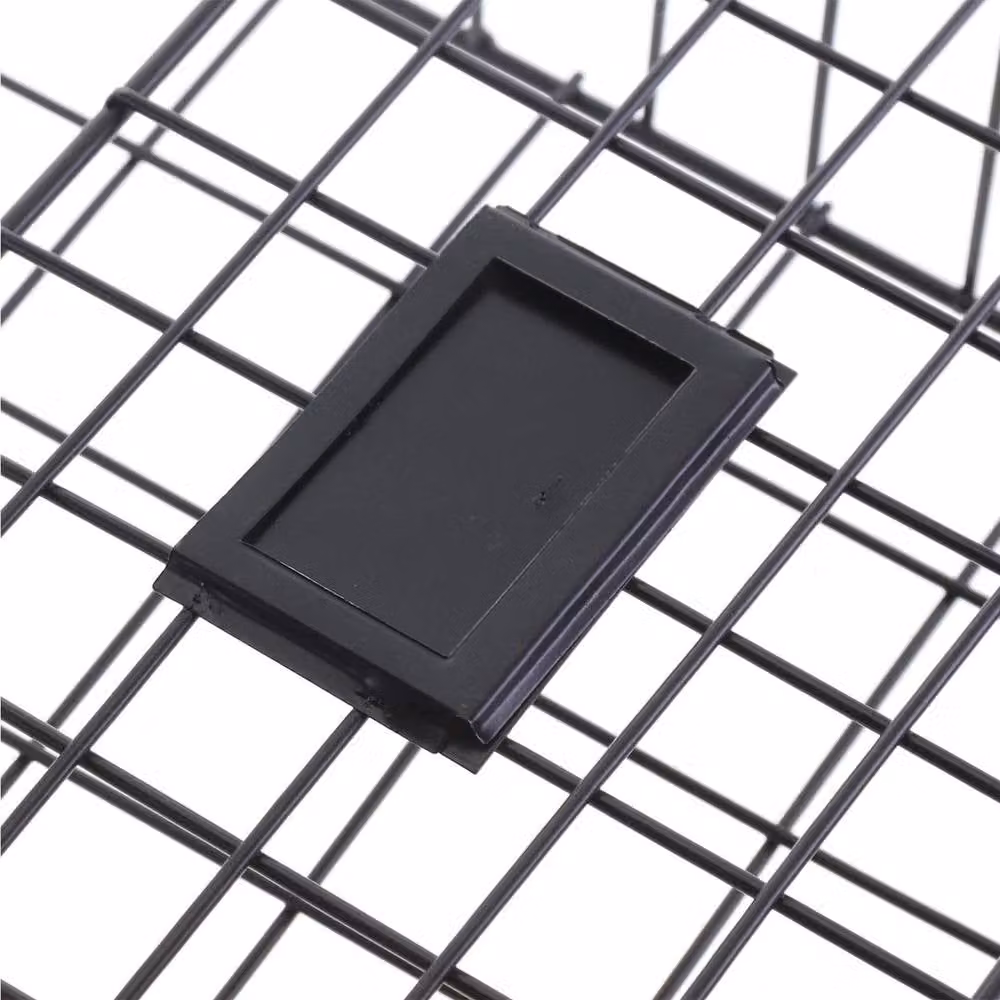 SPETLEK Simple Wire Magazine and Newspaper Wall Mounted Basket, Set of 2, Black – 3