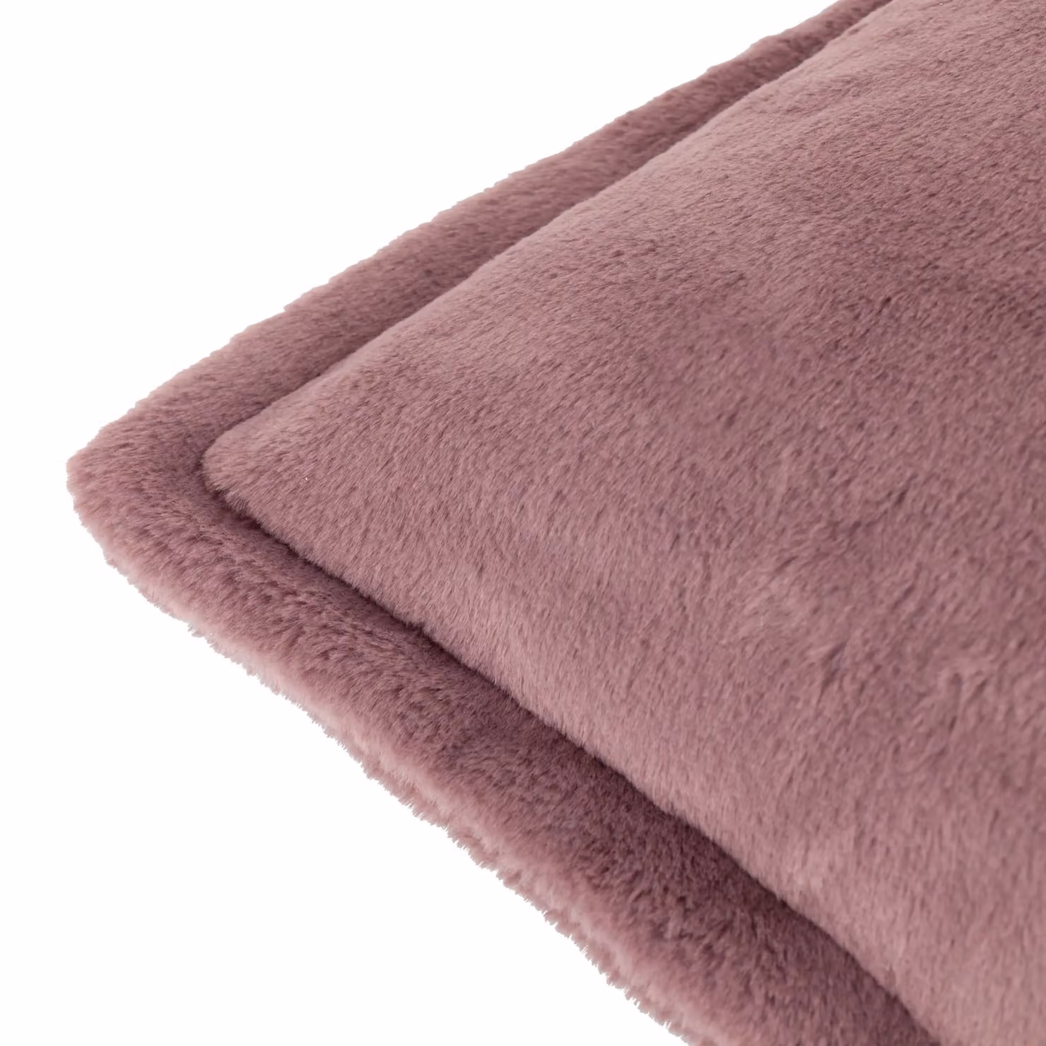 Riva Home Faux Fur Square Cushion in Purple and Multicolour, W/D/H: 45 x 45 x 45 cm – 3