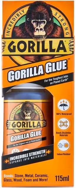 Gorilla Glue Waterproof Polyurethane Glue, 115 ml