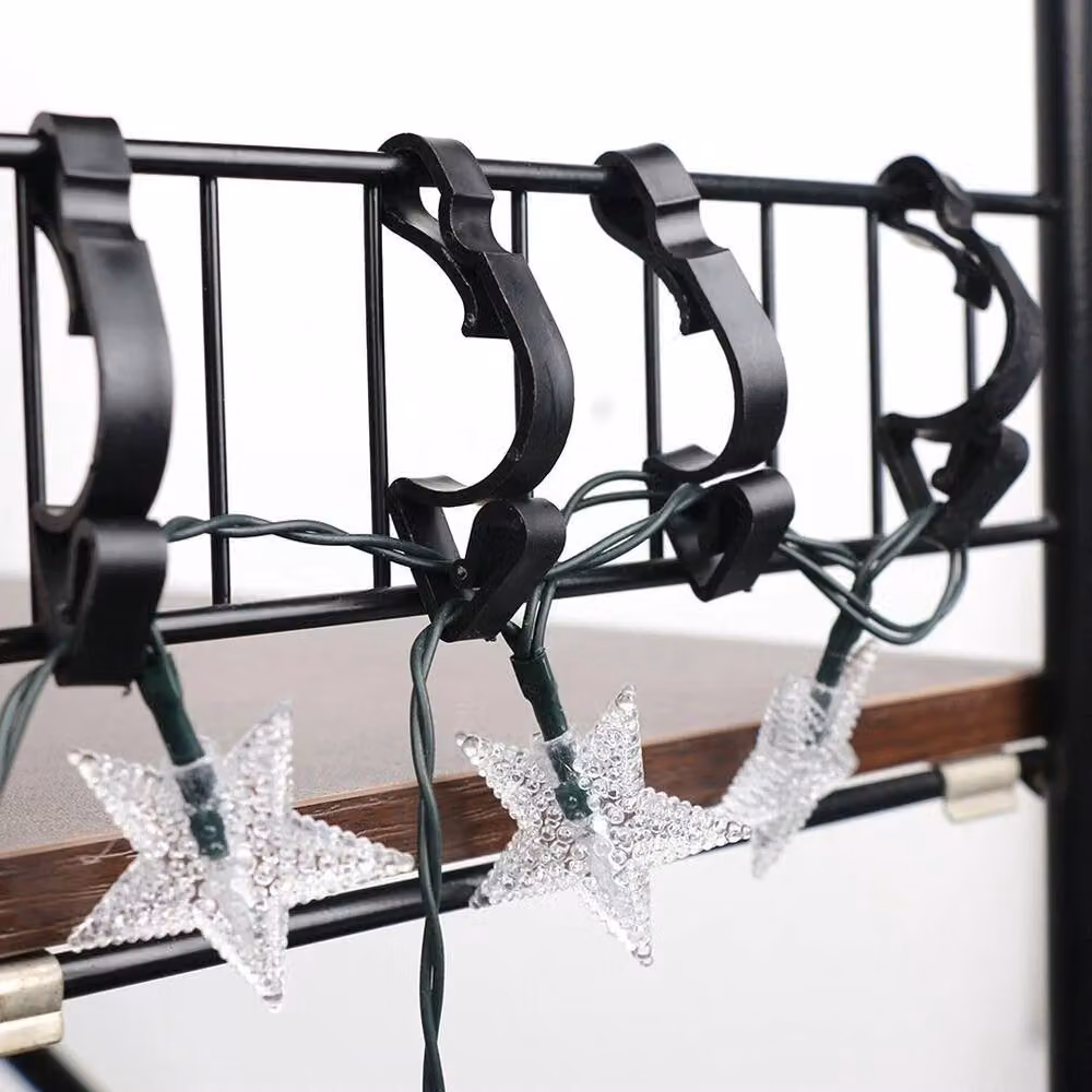 EONLION 32-Piece Plastic Gutter Hanging Hooks in Black, 500 mm – 5