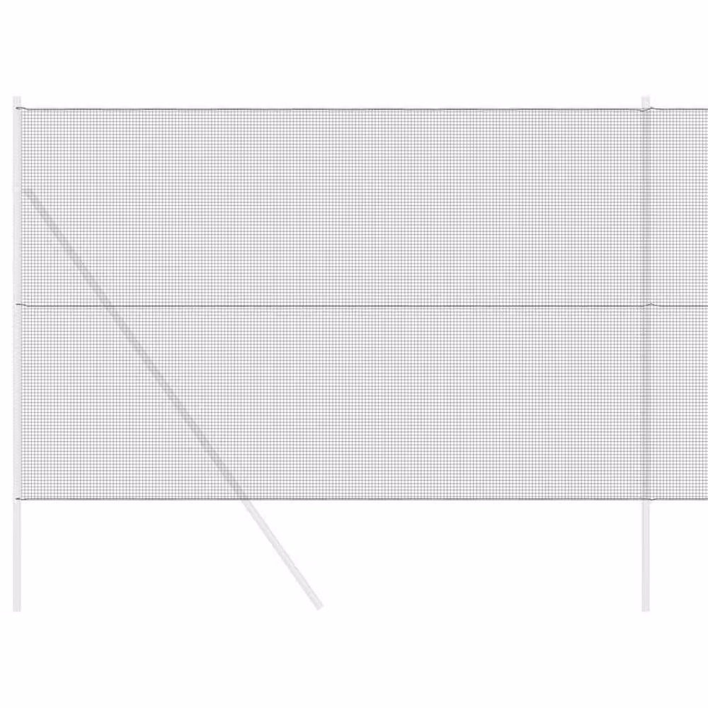 Berkfield Home PVC-Coated Steel Welded Wire Fence, Grey, H: 160 cm x W: 25 m – 3