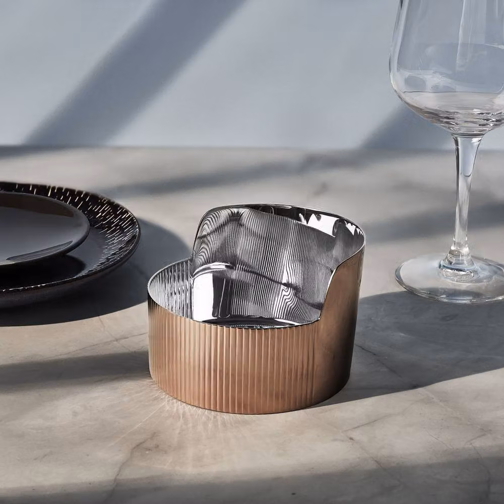 Georg Jensen Urkiola Stainless Steel and PVD Serving Bowl in Bronze – 3