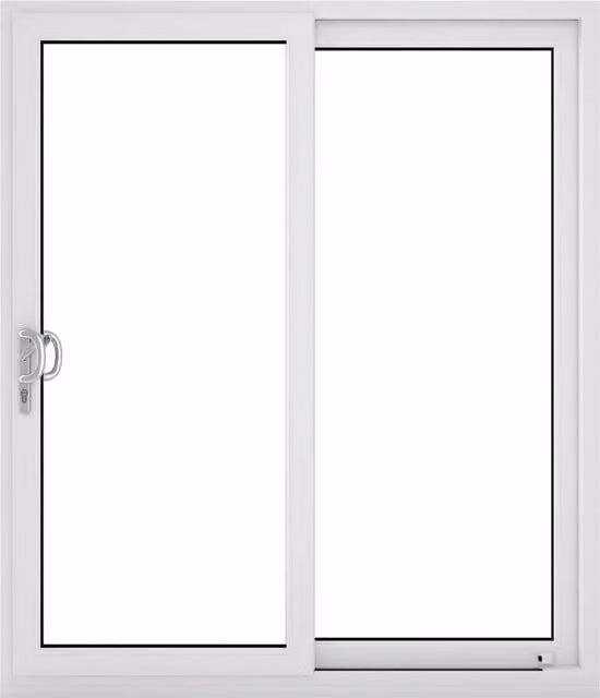 Crystal Direct White uPVC Double Sliding Patio Door, Left to Right, W: 209 cm x H: 209 cm