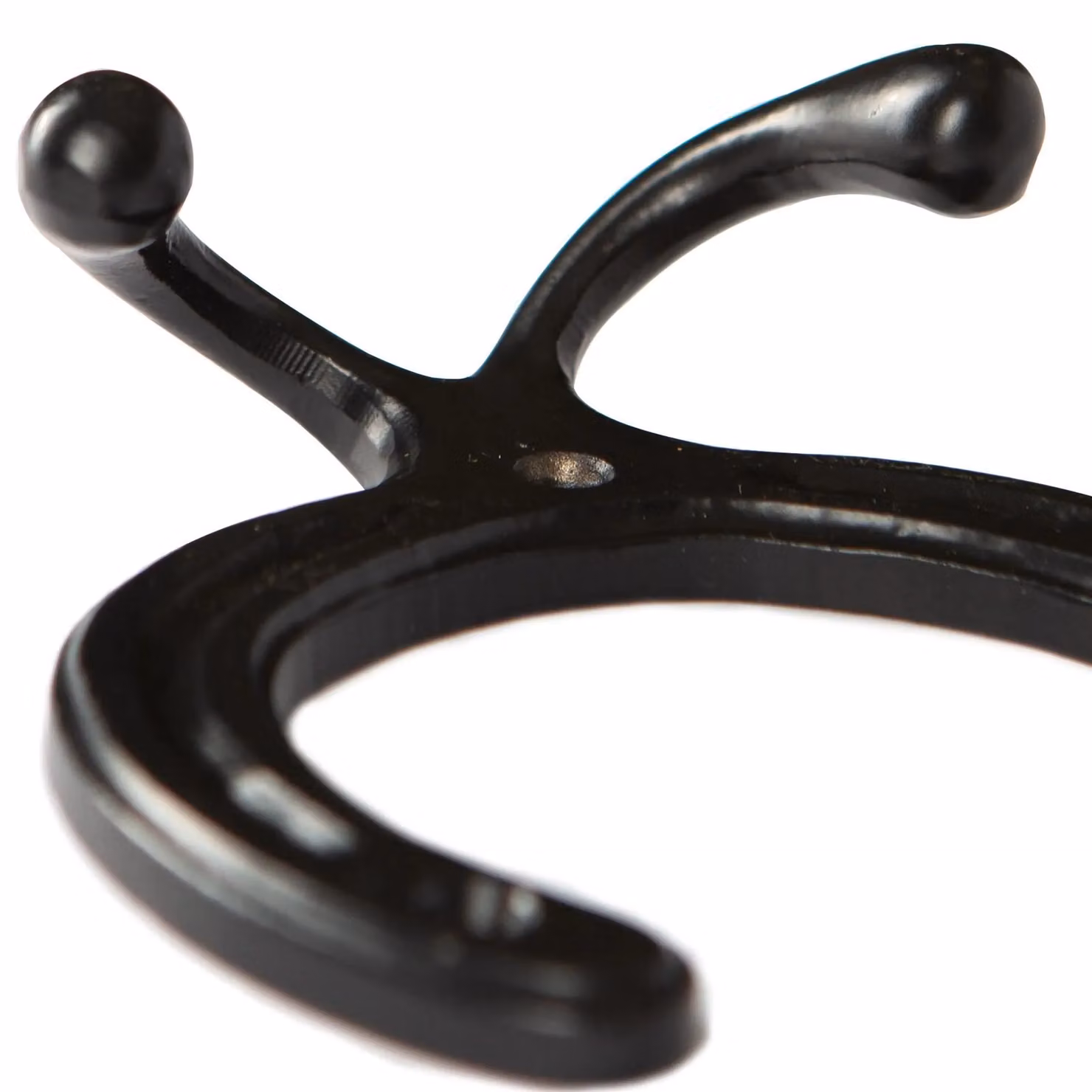 Hammer and Tongs Horse Shoe Double Coat Hook, Pack of 10, Black and Gold, W: 100 mm, H: 110 mm – 4