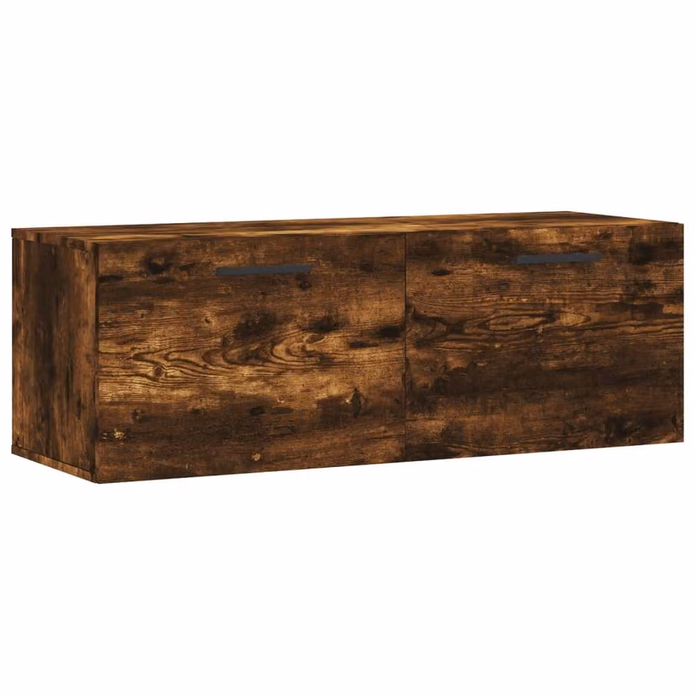 Berkfield Home Wall Mounted Smoked Oak Cabinet in Brown, W/D/H: 100 x 36.5 x 35 cm – 3
