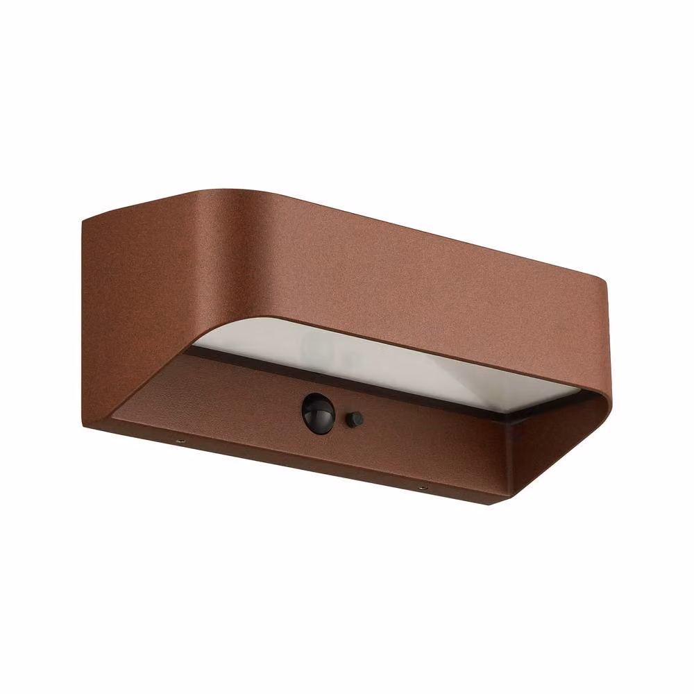 Nordlux Marcellio Solar LED Outdoor Wall Light in Brown Metal with Motion Sensor, IP54 Rated – 2