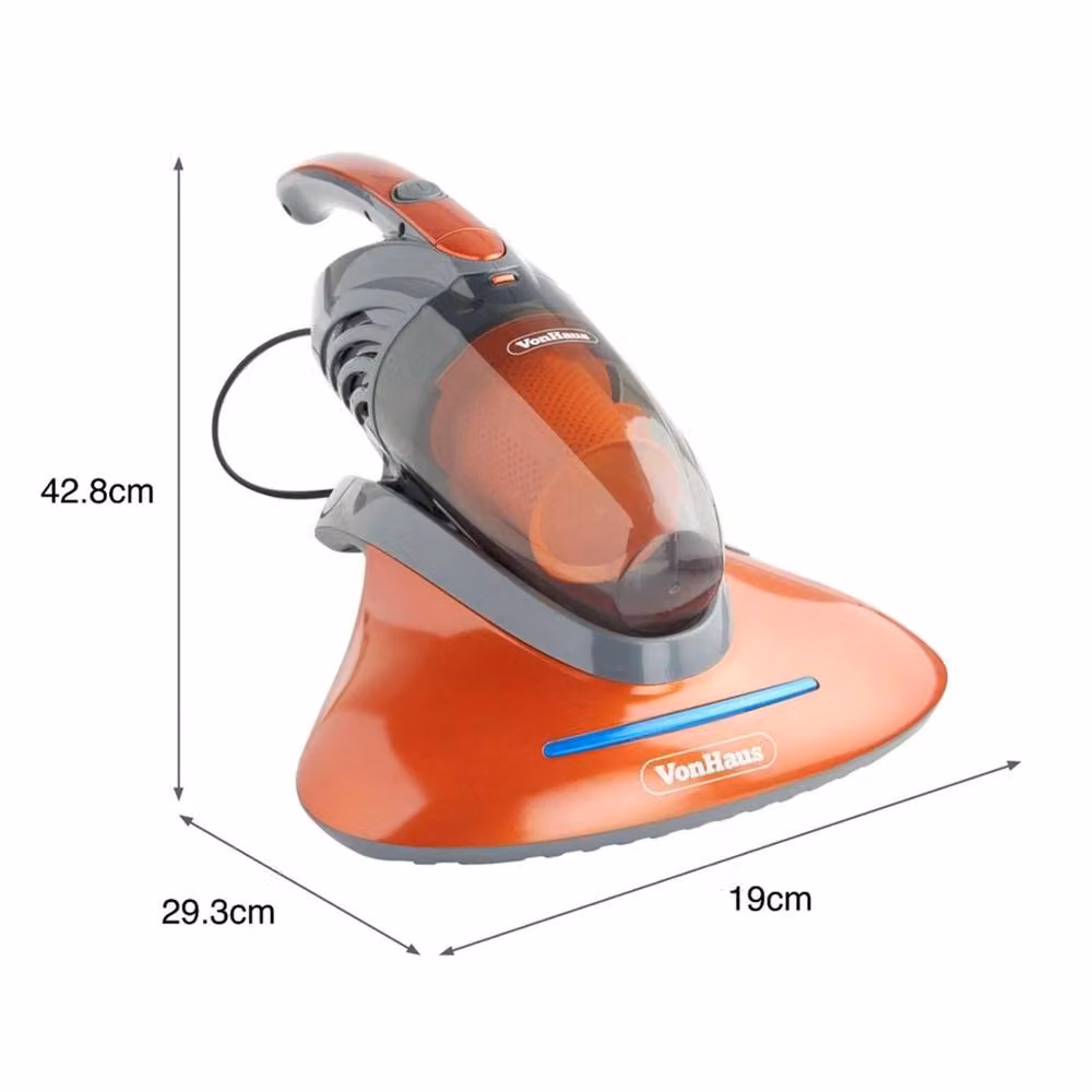 Vonhaus Handheld UV Vacuum Cleaner with HEPA Filter and Tapping Vibration, Orange – 2
