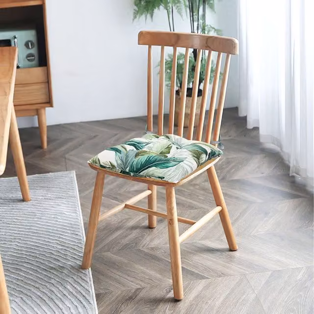 Roseley Square Seat Cushion Pads in Green