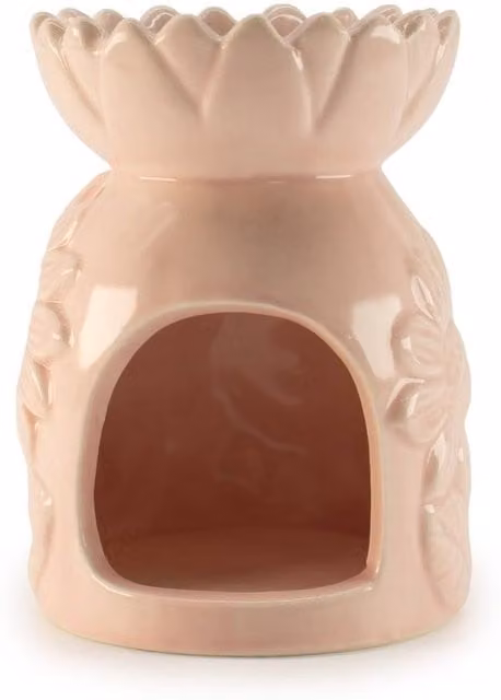 Serenityy Ceramic Sunflower Tealight Oil Burner in Pink
