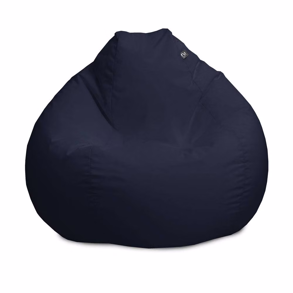 rucomfy Water Resistant Large Beanbag Chair for Adults in Navy Blue – 3