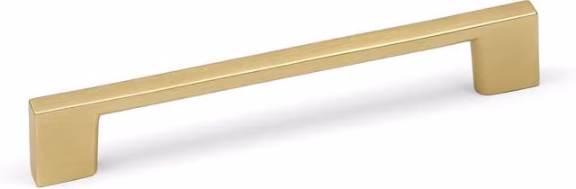 Handle & Home Brushed Gold Brass Slim Bar Cabinet Handles