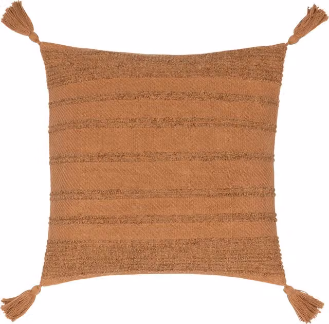 Make it a Home Larch Woven Square Cushion in Orange Polyester