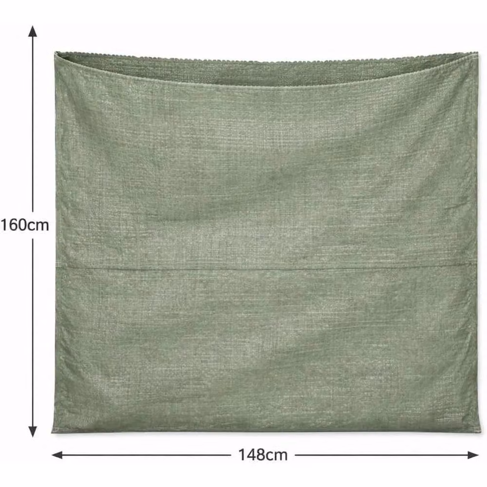 FLAVORA 5 Pack 1 Ton FIBC Bulk Jumbo Bags in Green, W/D/H: 160 x 100 x 148 cm – 2