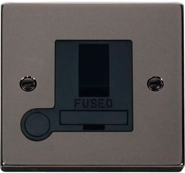 SE HOME Black Surface Switched Plate with Flex