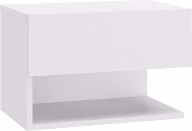 Berkfield Home Wall-mounted Bedside Cabinet in White